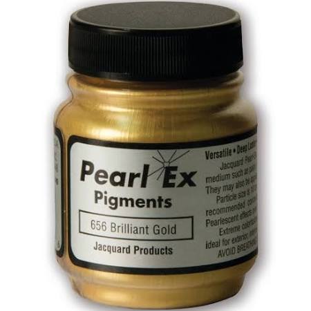 PIGMENT BRILLIANT GOLD PEARL-EX .5OZ JAQUARD